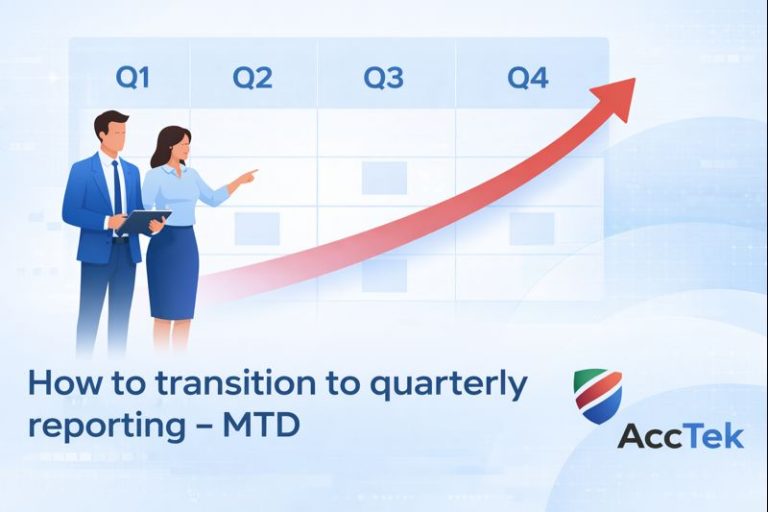 How to transition to quarterly reporting – MTD