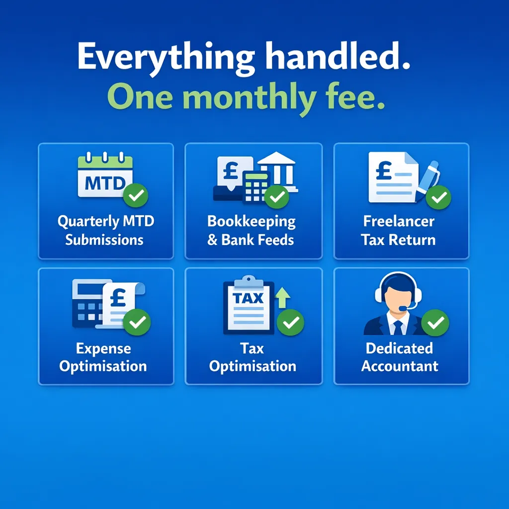 Freelancer using AccTek cloud accounting services UK