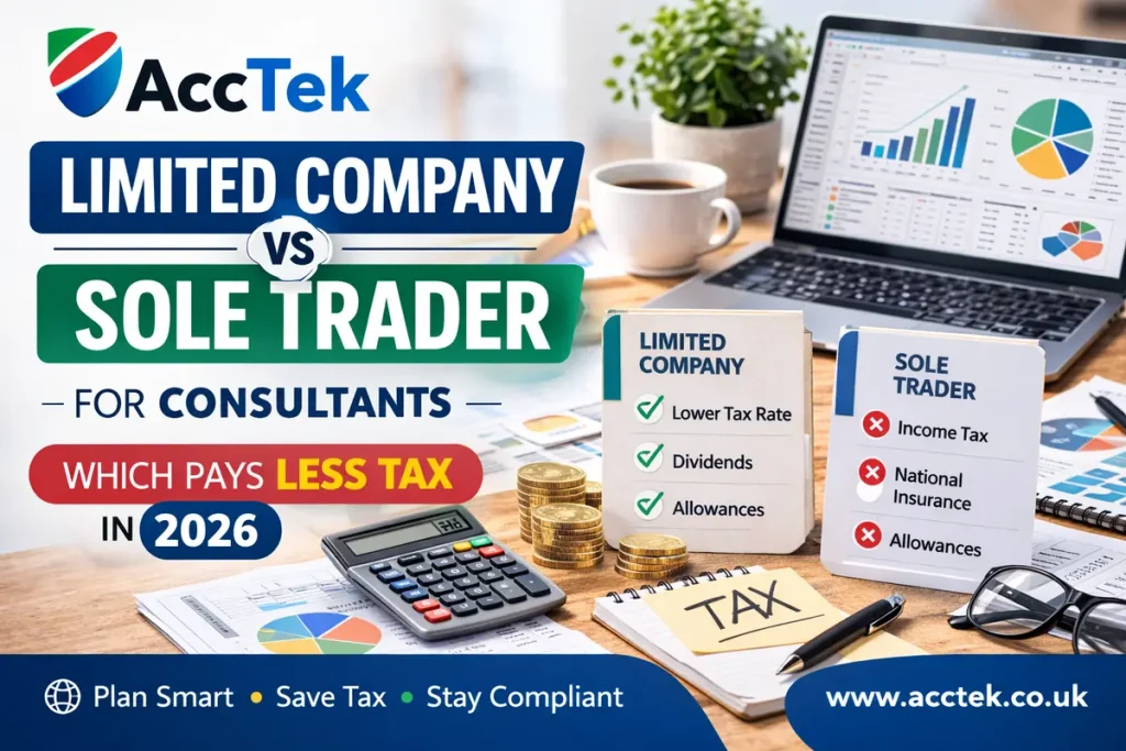 Ltd Co. vs Sole Trader for consultants: Pay less tax in 2026