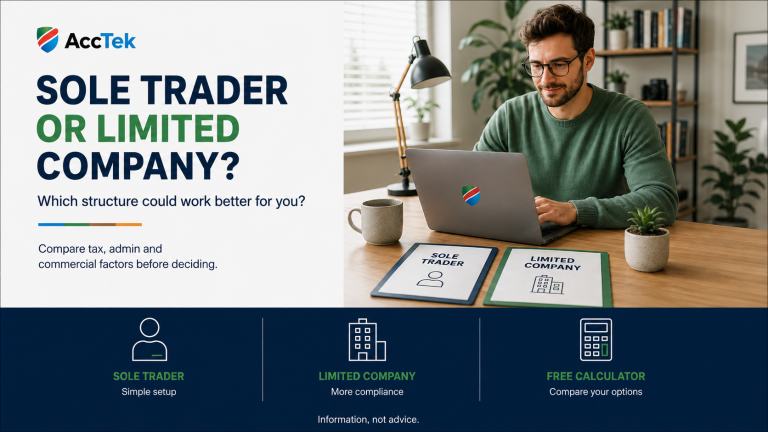 Sole Trader vs Limited Company: Tax, Pros & Cons, and Which Is Right for You (2026)